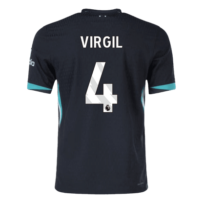 Authentic VIRGIL #4 Soccer Jersey Liverpool Away Shirt 2024/25