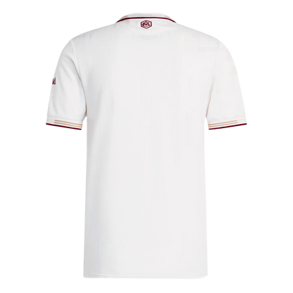 Autêntico Arsenal Fora Terceira Futebol Camisas 2025/26 Branco