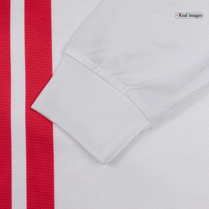 Retrô Portugal Fora Manga Longa Camisa 2012 Branco