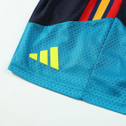 Versão Do Jogador Spain Copa do Mundo Camisa Conjunto(Camisa+Calções) 2026 Azul - camisola de futebol para adeptos
