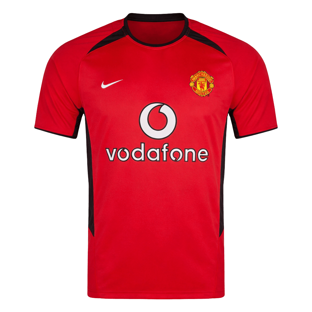 Retrô Manchester United Casa Camisa 2002/04 Vermelho