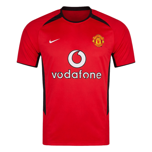Retrô Manchester United Casa Camisa 2002/04 Vermelho