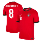 Camiseta personalizada de Portugal B.FERNANDES #8 Camiseta de fútbol local 2024