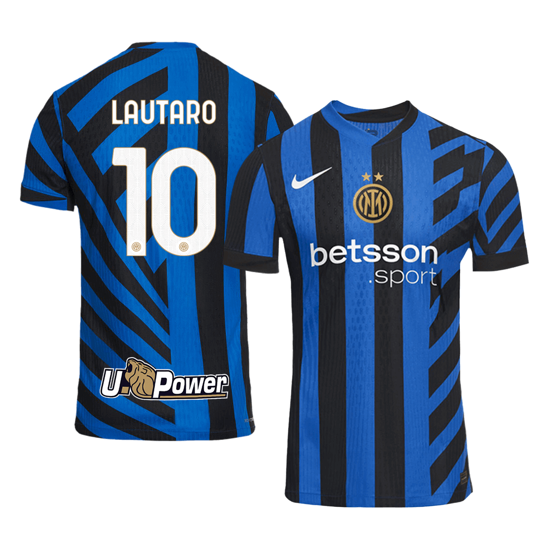 LAUTARO #10 Authentic Inter Milan Football Shirt 2024/25 Home Shirt