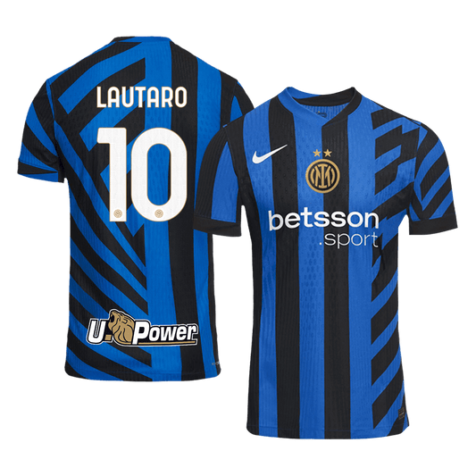 LAUTARO #10 Authentic Inter Milan Football Shirt 2024/25 Home Shirt