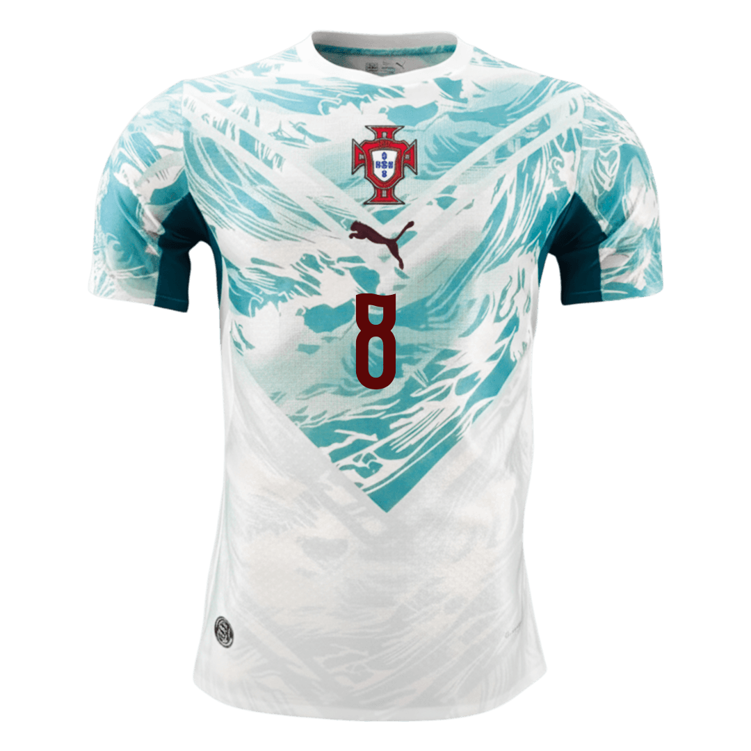 Versão do Jogador B.FERNANDES #8 Portugal Fora Copa do Mundo Futebol Camisas 2026