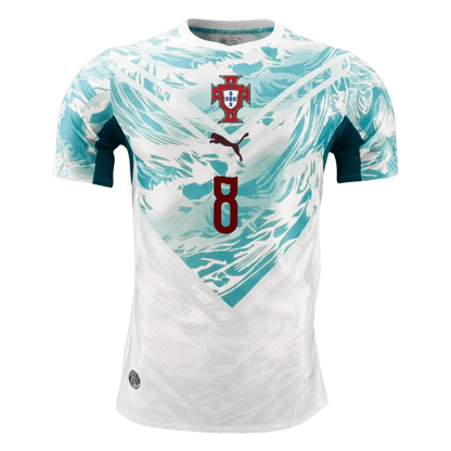 Versão do Jogador B.FERNANDES #8 Portugal Fora Copa do Mundo Futebol Camisas 2026