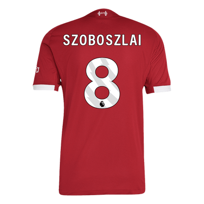 Jogador SZOBOSZLAI #8 Liverpool Casa Futebol Camisas 2025/26 Vermelho