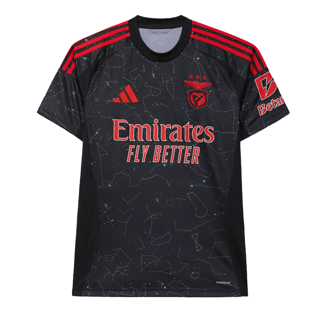 Camisola de Futebol Benfica Camisola Alternativa Personalizada 2024/25