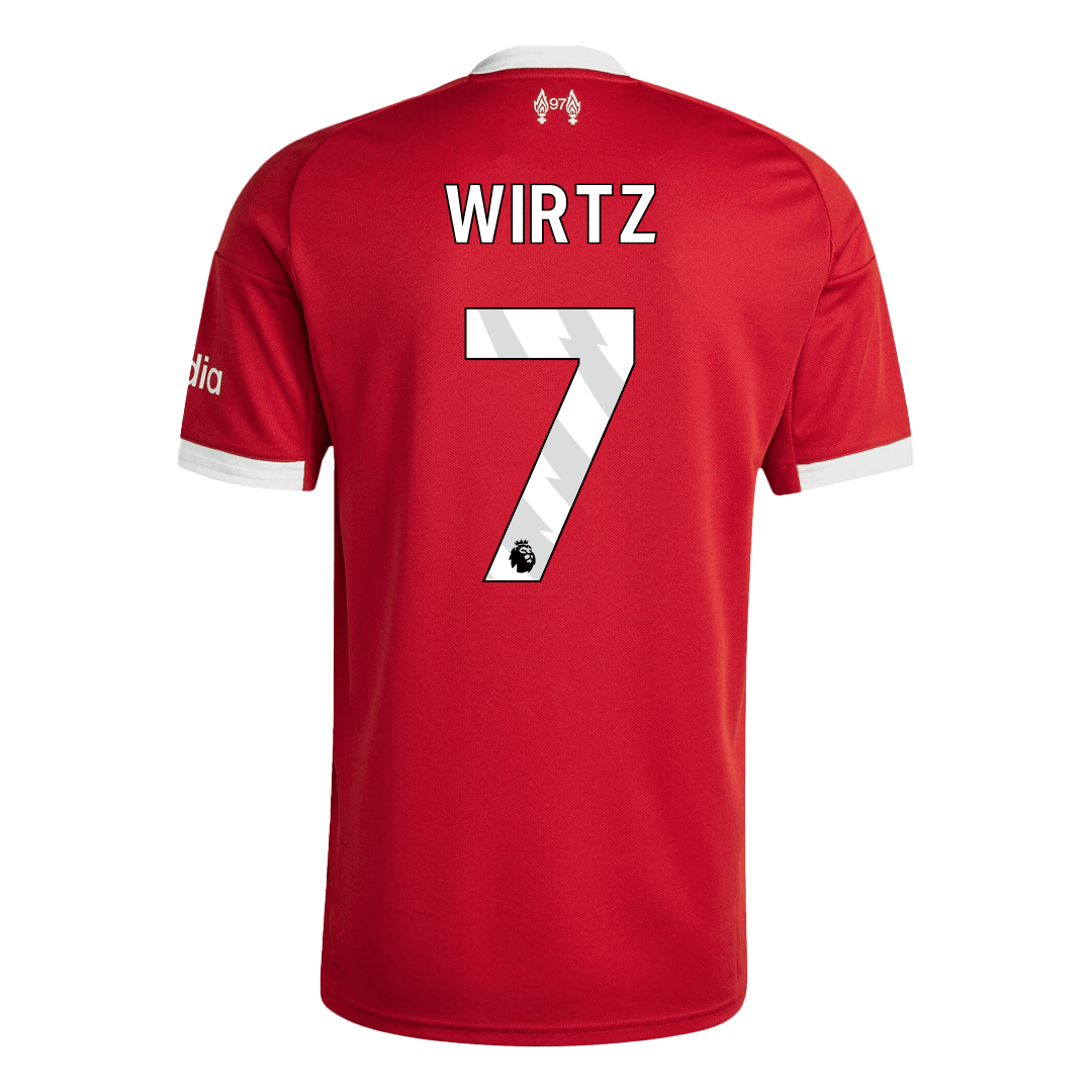 WIRTZ #7 Liverpool Casa Camisa 2025/26 Vermelho