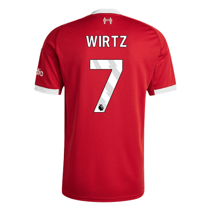 WIRTZ #7 Liverpool Casa Camisa 2025/26 Vermelho