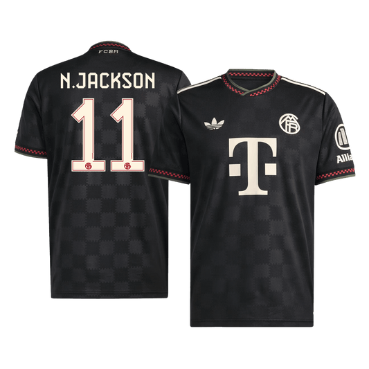 N.JACKSON #11 Bayern Munich Fora Terceira Camisa 2025/26 Preto