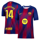 RASHFORD #14 Barcelona Casa Camisa 2025/26- Vermelho&Azul