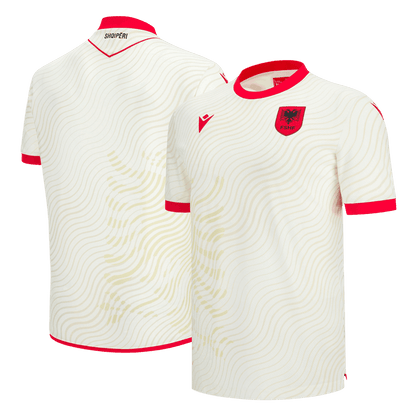 Albania Fora Camisa Copa do Mundo 2026 Branco - camisola de futebol para adeptos em - imagem 2