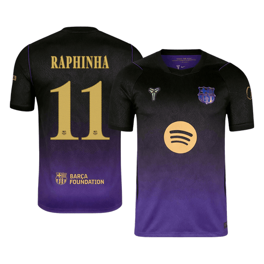 RAPHINHA #11 Barcelona Fora Camisa 2026/27 UCL