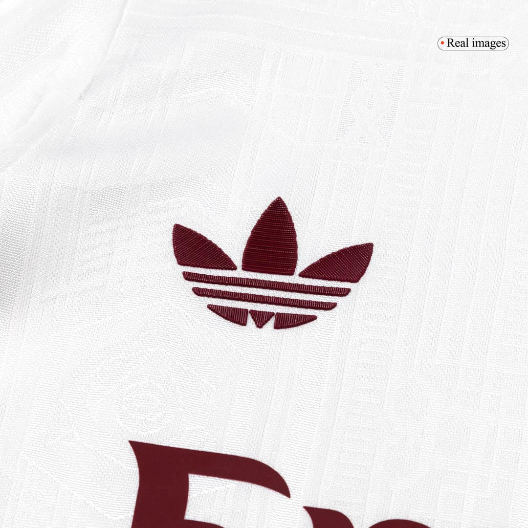 Autêntico Arsenal Fora Terceira Futebol Camisas 2025/26 Branco