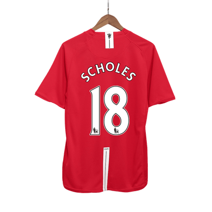 Retro-Fußballtrikot SCHOLES #18 Manchester United 2007/08