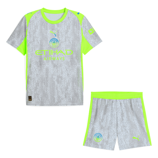Manchester City Fora Terceira Camisa Conjunto (Camisa+Calções) 2025/26