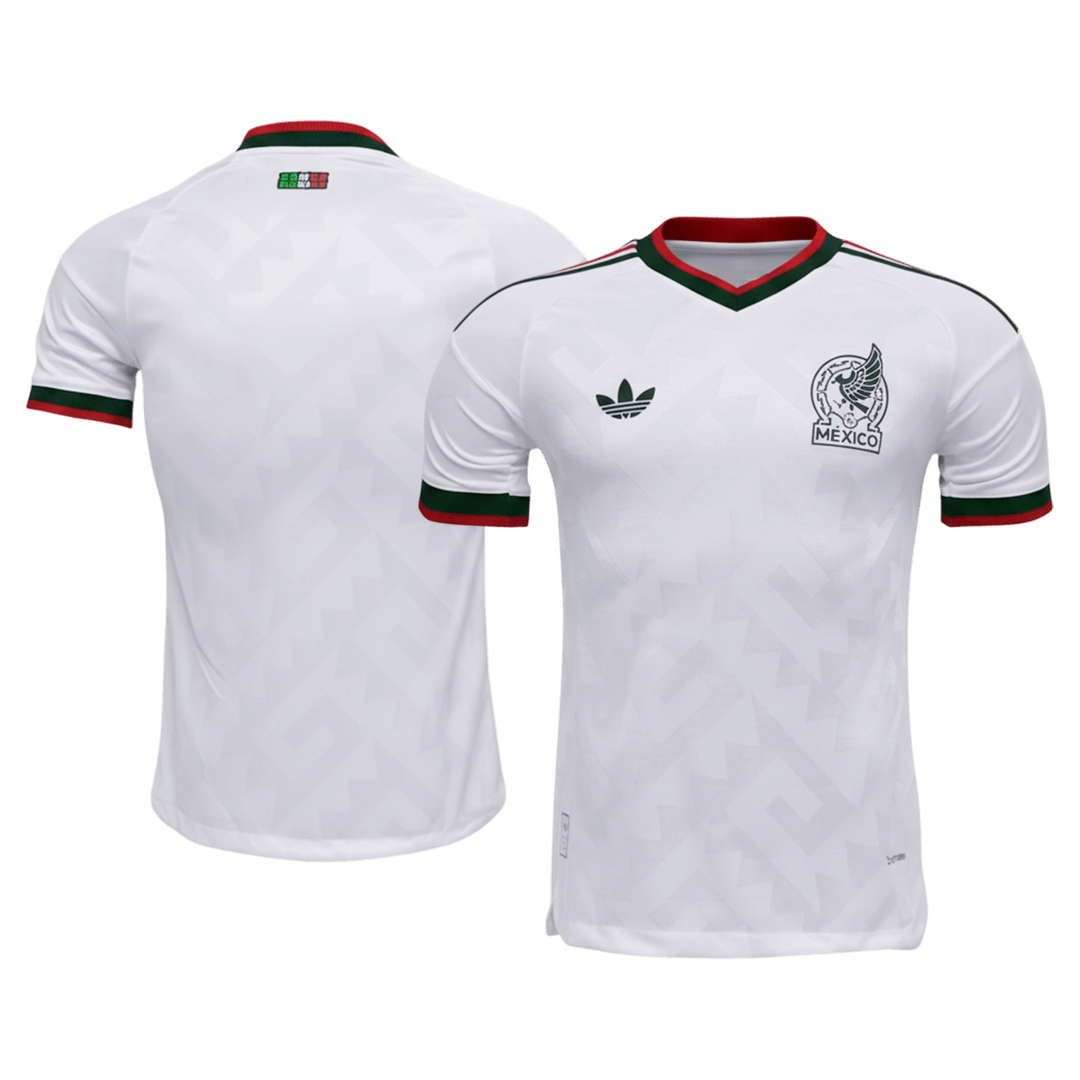 Versão do Jogador Mexico Fora World Cup Futebol Camisas 2026 Branco