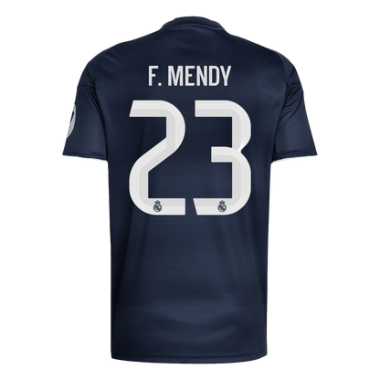 F.MENDY #23 Real Madrid Fora Camisa 2025/26 Marinha