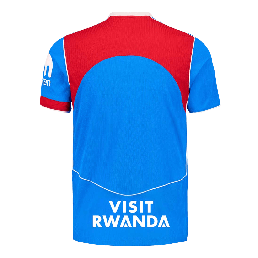 Jogador Atletico Madrid Terceira Futebol Camisas 2025/26 Azul