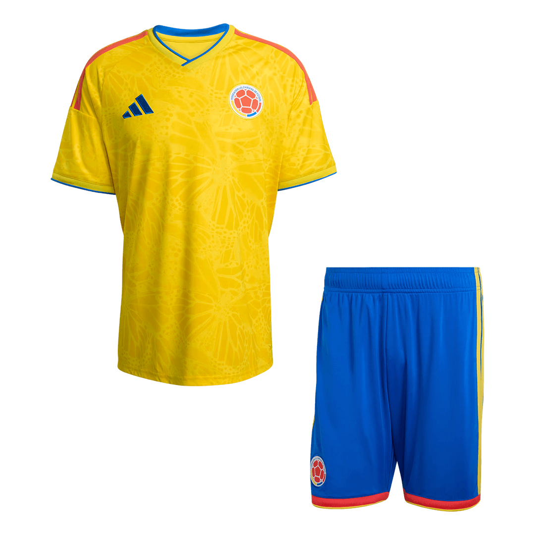 Colombia Casa World Cup Camisa Conjunto(Camisa+Calções) 2026 Amarelo