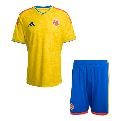 Colombia Casa World Cup Camisa Conjunto(Camisa+Calções) 2026 Amarelo