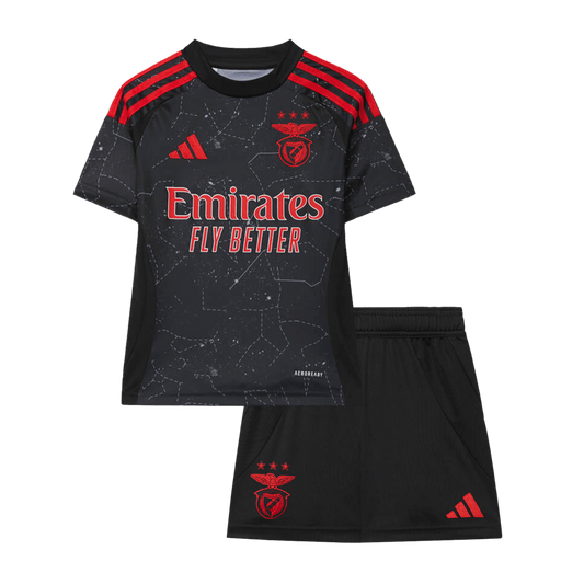 Kits de futebol alternativo personalizados do Benfica para crian?as 2024/25