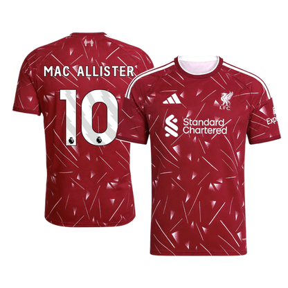 【Super Qualidade】MAC ALLISTER #10 Liverpool
 Casa Futebol Camisa 2026/27 Vermelho