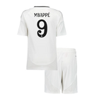MBAPPé #9 Kit Camisa Home Futebol Real Madrid Infantil (Camisa + Shorts) 2024/25