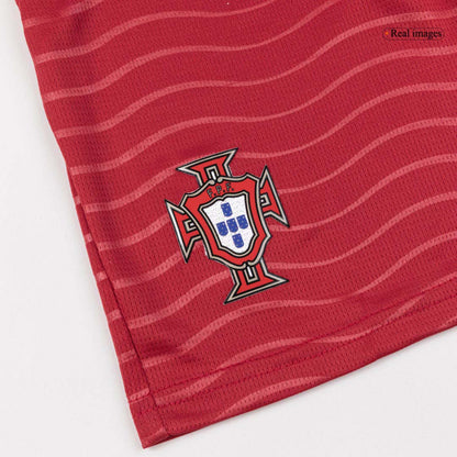 RONALDO #7 Portugal Infantil Casa Copa do Mundo Conjunto(Camisa+Calção) 2026 Vermelho