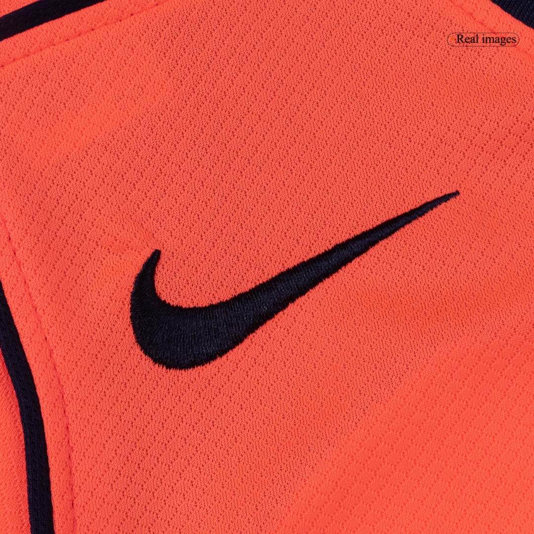 Barcelona Infantil 
 Fora Terceira Futebol Camisa Conjunto (Camisa+Shorts+Meias) 2025/26 Laranja