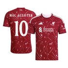 【Super Qualidade】MAC ALLISTER #10 Liverpool
 Casa UCL Futebol Camisa 2026/27 Vermelho