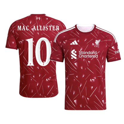 【Super Qualidade】MAC ALLISTER #10 Liverpool
 Casa UCL Futebol Camisa 2026/27 Vermelho