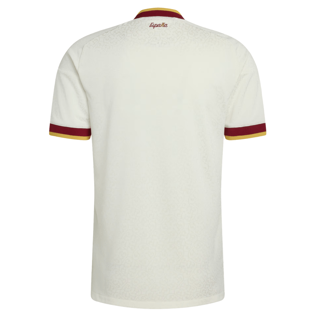 Versão do Jogador Spain Fora Copa do Mundo Futebol Camisas 2026 Branco