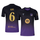 Versão do Jogador GAVI #6 Barcelona Fora Futebol Camisas 2026/27 - UCL