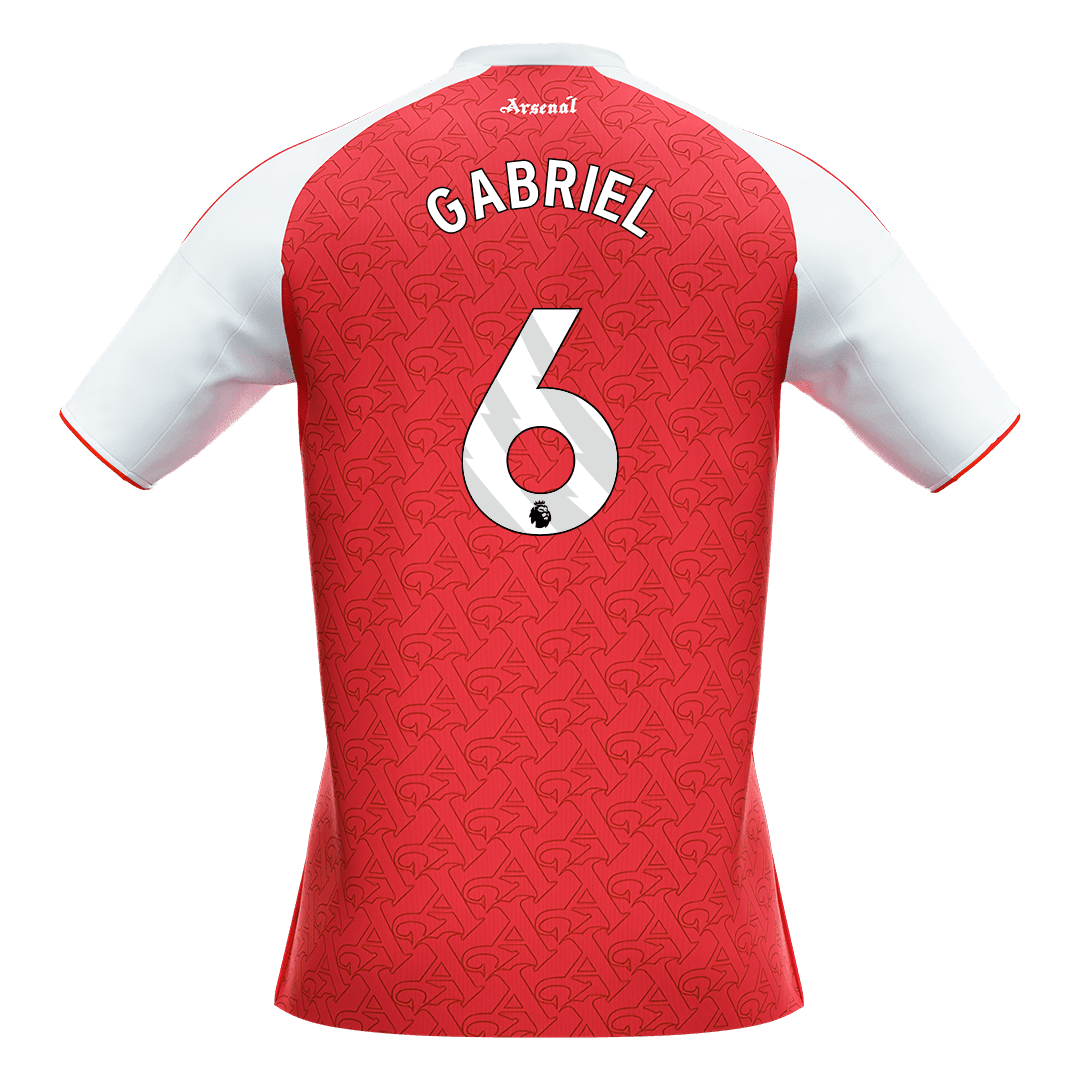 【Super Qualidade】GABRIEL #6 Arsenal
 Casa Futebol Camisa 2025/26 Vermelho