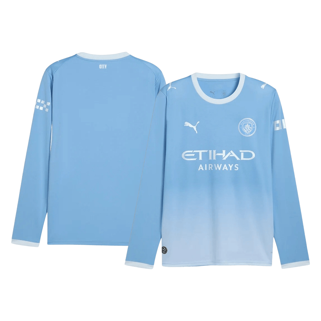 Manchester City Casa Manga comprida Camisa 2026/27 Azul