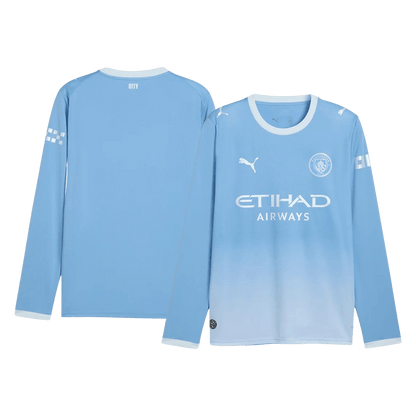 Manchester City Casa Manga comprida Camisa 2026/27 Azul