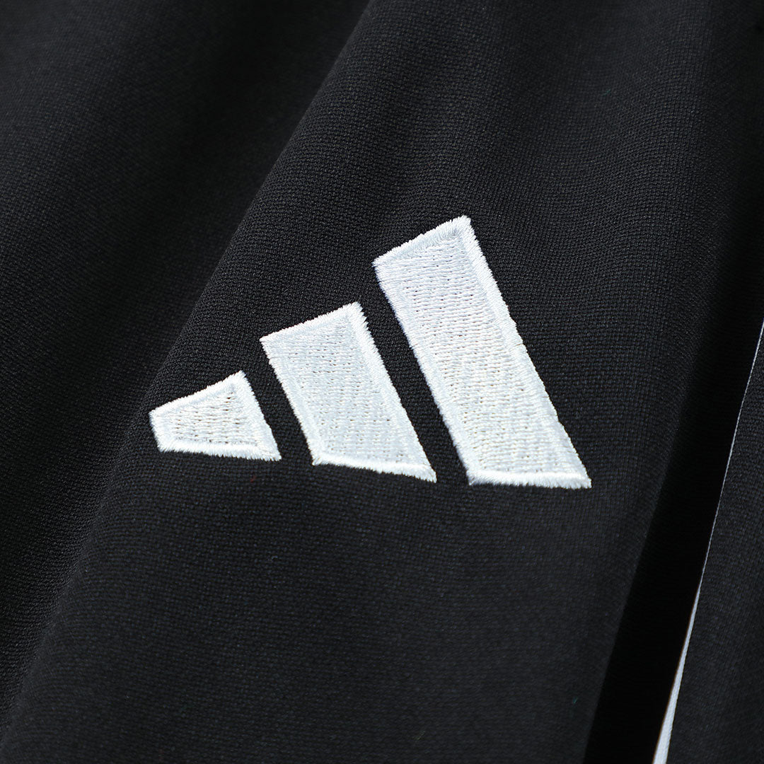 Real Madrid Zíper Moletom Conjunto (Top+Calças) 2025/26 Preto