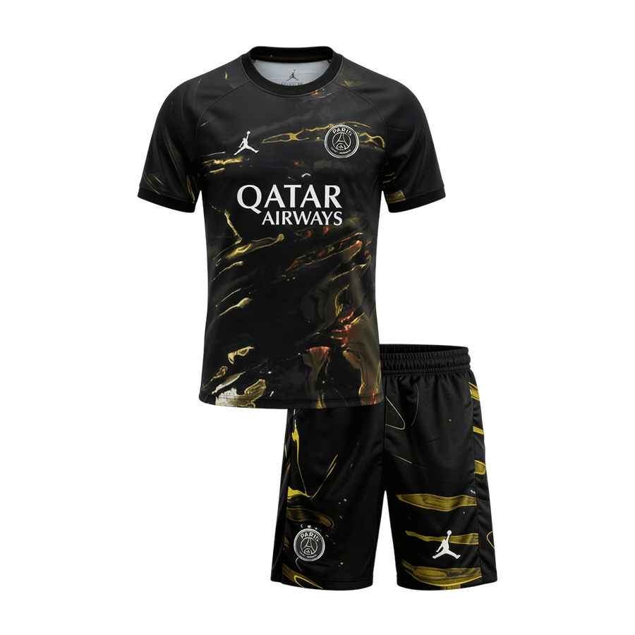 PSG Infantil 
 Futebol Camisa Conjunto (Camisa+Shorts) 2025/26 Preto