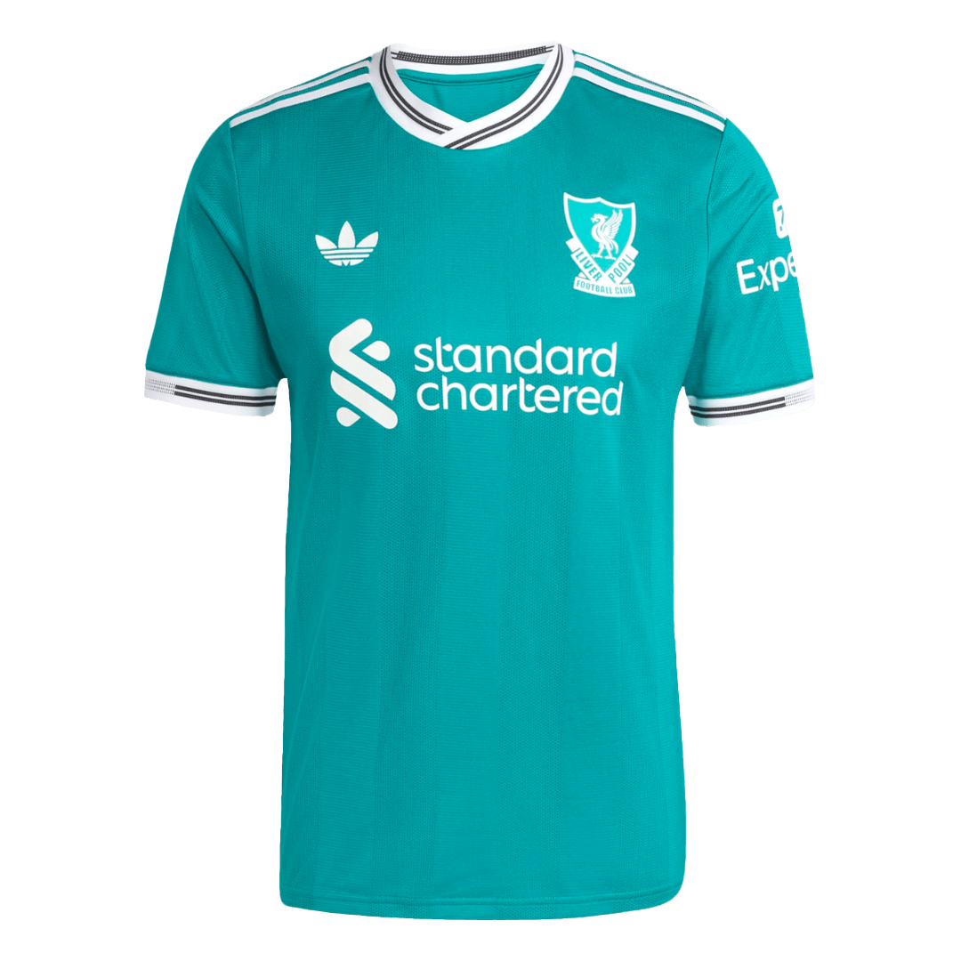 Autêntico Liverpool Fora Terceira Futebol Camisas 2025/26 Verde