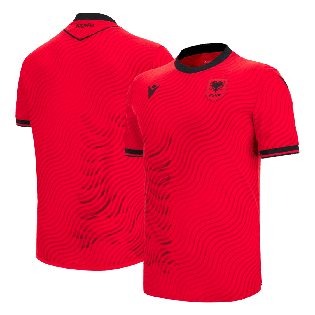 Albania Casa Camisa Copa do Mundo 2026 Vermelho - camisola de futebol para adeptos em - imagem 2