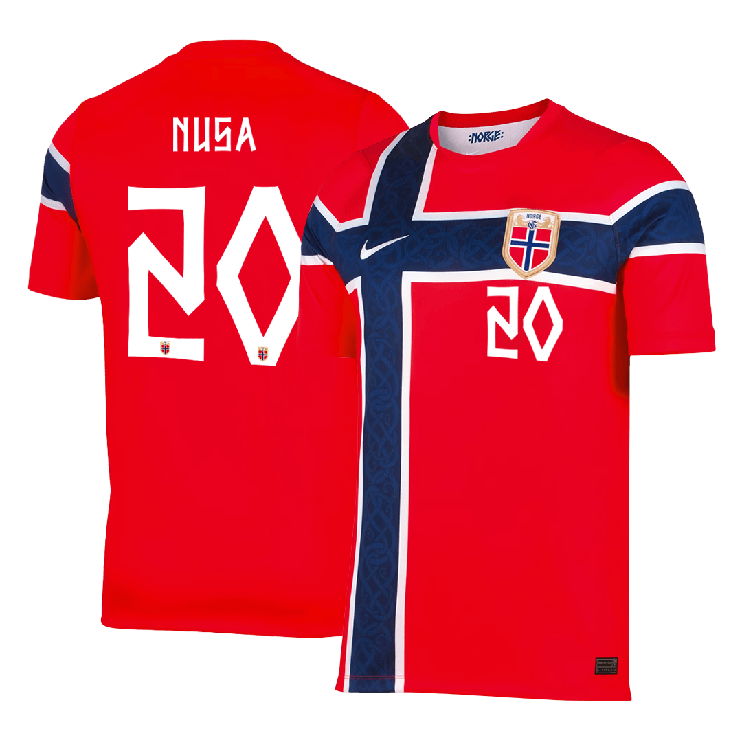 NUSA #20 Norway Casa Copa do Mundo Camisa 2026 Vermelho