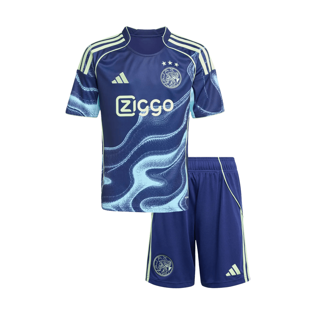 Ajax Infantil 
 Fora Futebol Camisa Conjunto (Camisa+Shorts) 2025/26