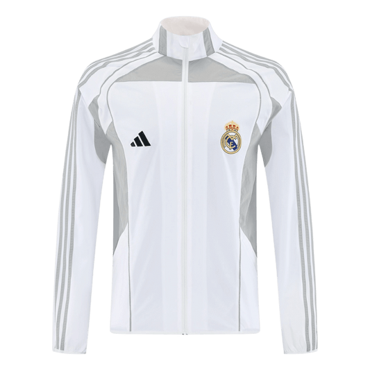 Real Madrid Jaqueta Corta-Vento 2025/26 Branco