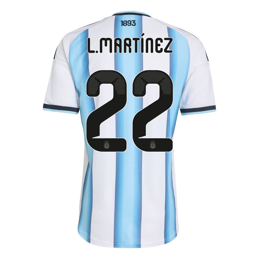 Versão do Jogador L.MARTÍNEZ #22 Argentina Casa World Cup Futebol Camisas 2026