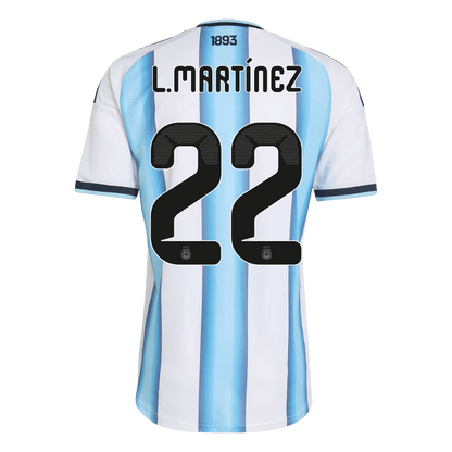 Versão do Jogador L.MARTÍNEZ #22 Argentina Casa World Cup Futebol Camisas 2026
