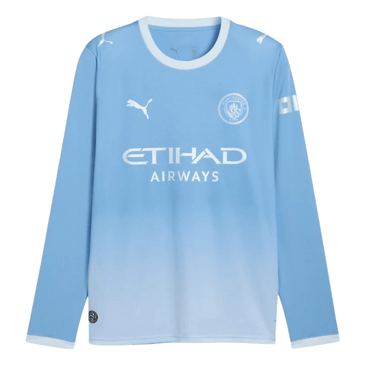 Manchester City Casa Manga comprida Camisa 2026/27 Azul