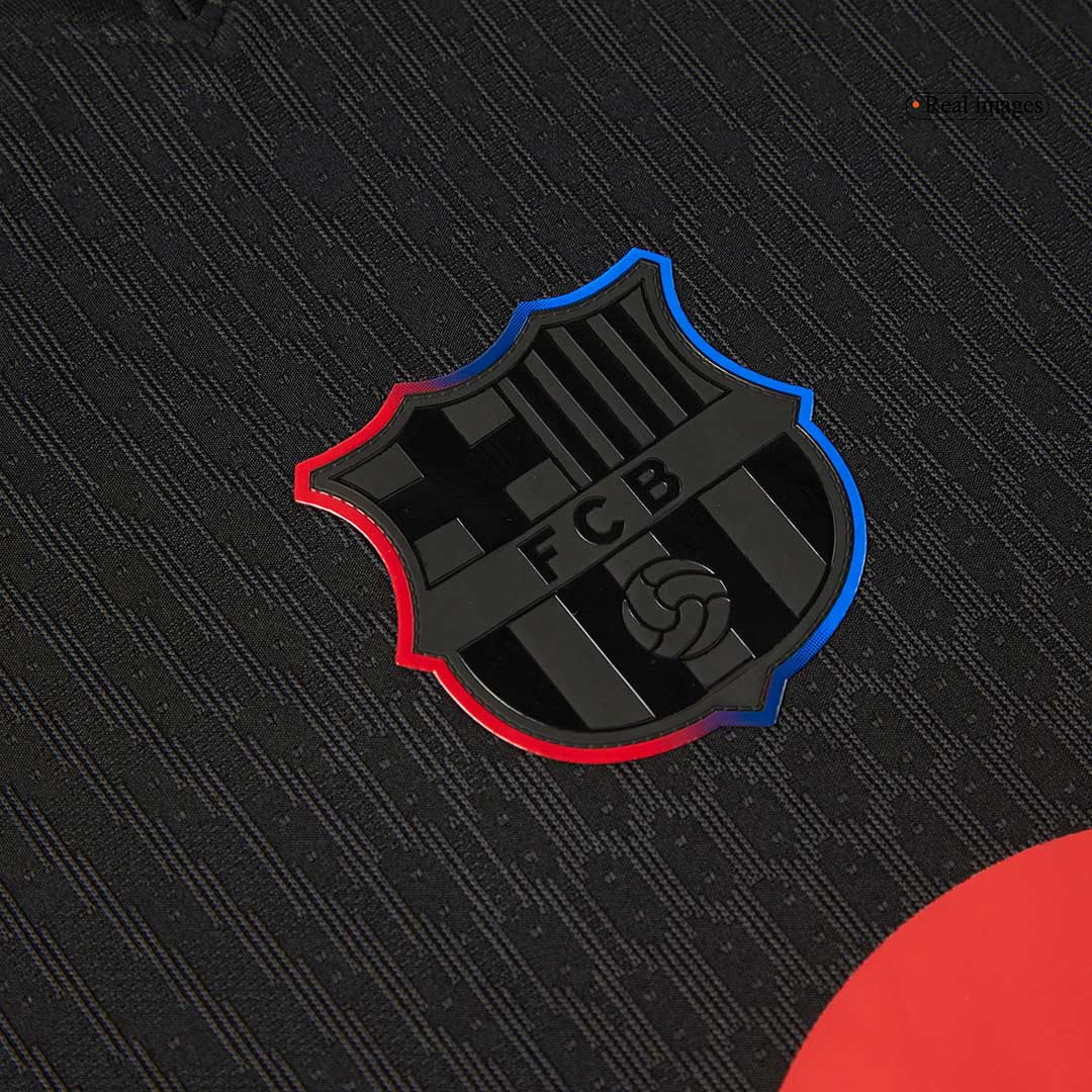 Camisola de Futebol Autêntica do Barcelona Away 2024/25 - Logotipo Spotify sem Texto